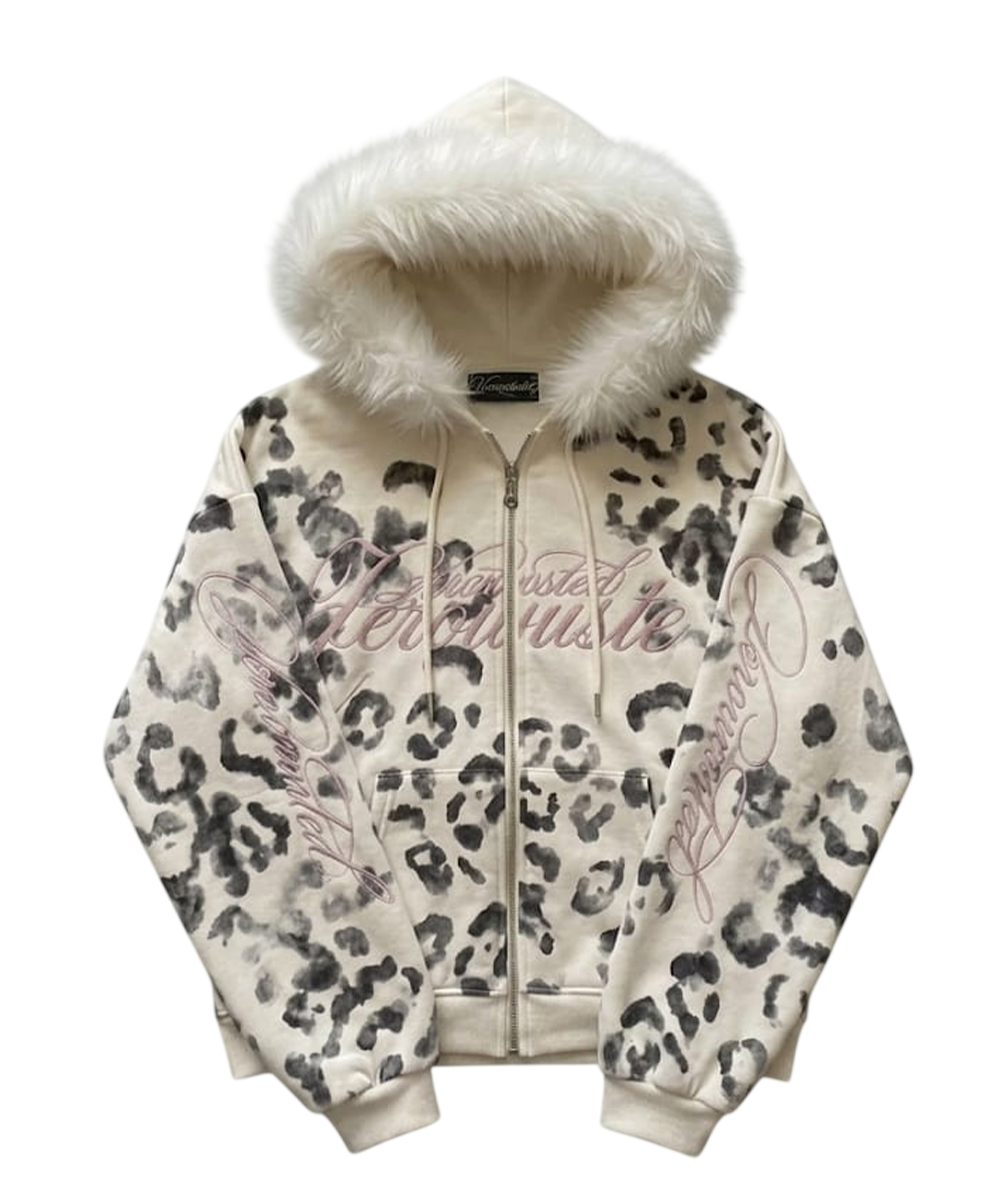 LEOPARD VINTAGE FURS - Zip Hoodie