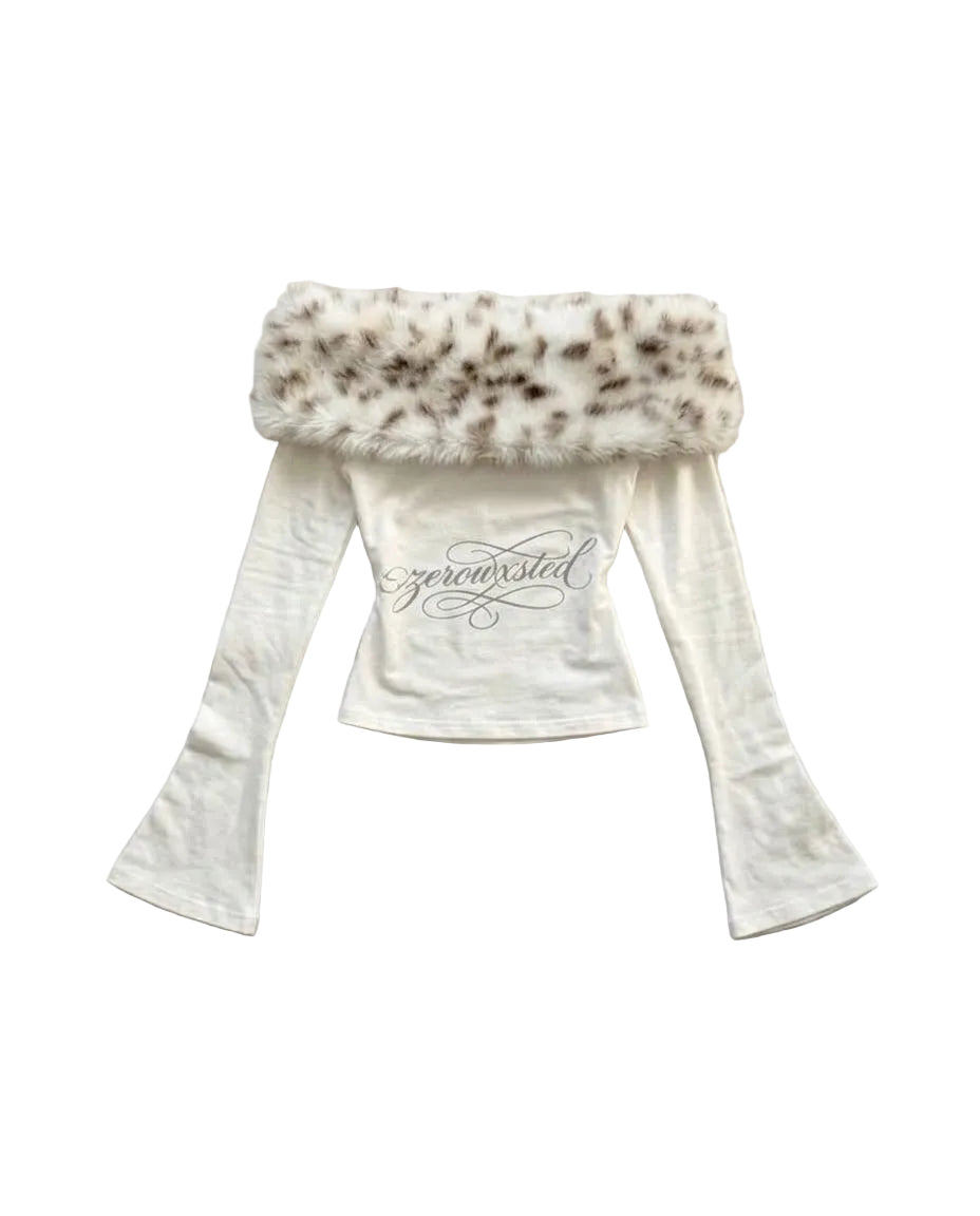 LONGSLEEVE FURS CROP - Tee